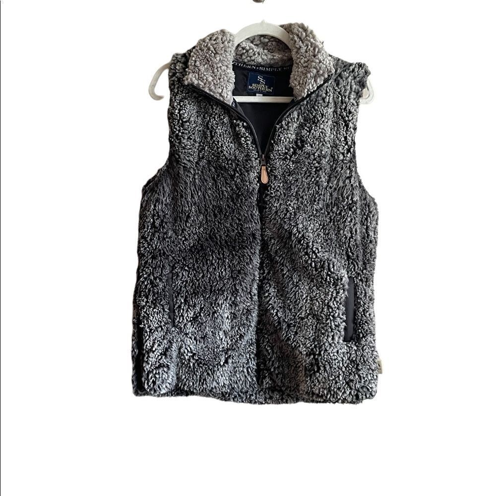 Simply Southern faux fur vest